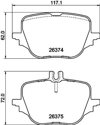 HELLA PAGID FREN BALATASI ARKA M656-W223 (A0004209305)