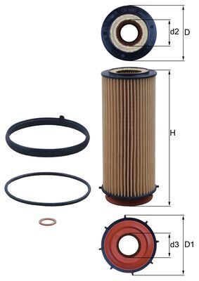 KNECHT YAĞ FİLTRESİ N-57 D 209 E 125 H (11427808443)