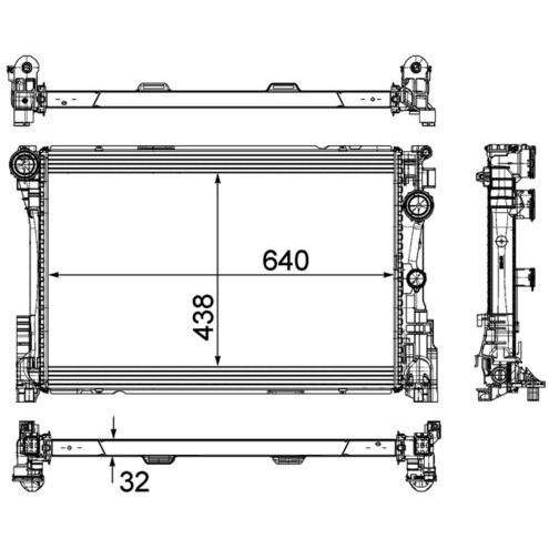 BEHR SU RADYATÖRÜ W204/W212 (A0995006203)