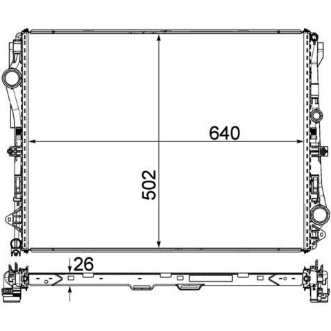 BEHR SU RADYATÖRÜ W222 (A0995007100)