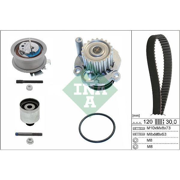 INA TRİGER SETİ (DEVİRDAİMLİ) T5/CADDY/POLO 1.9/1.4 TDI (038198119A)