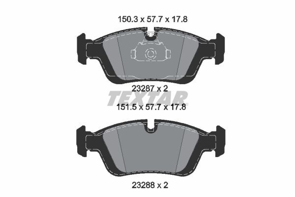 TEXTAR ÖN FREN BALATASI 318İ 320İ 323İ (34111164500)
