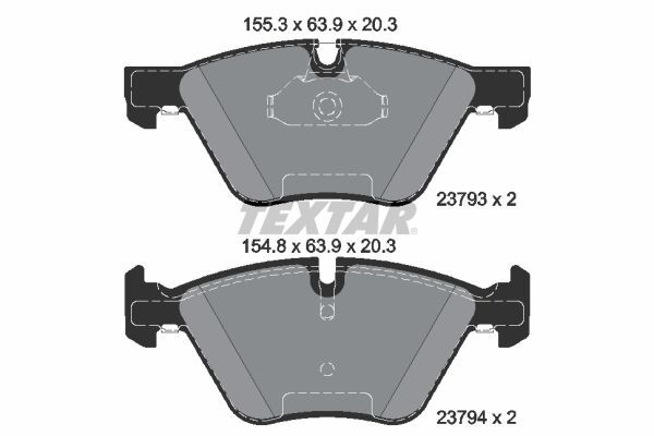 TEXTAR FREN BALATASI ÖN E60/E84/E90/E92 (34116763617)